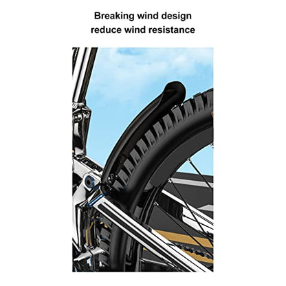 2Pcs Mountain Bike Fender Set Universal Lengthened Hard Shell Plastic and Resin Bike Mud Guards for Outdoor Riding