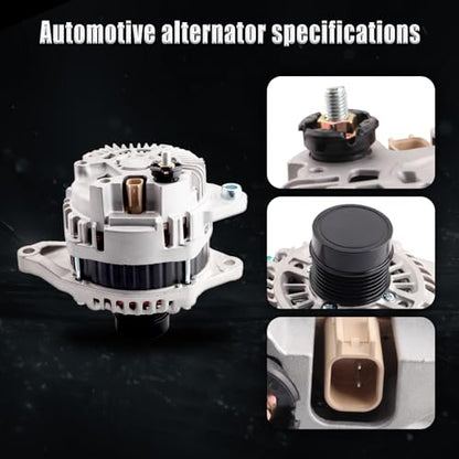 Alternator for 11-13 Chrysler 200,07-10 Sebring, 08-13 Avenger 11231 - size: 2007-2017 Patriot L4 2.4L