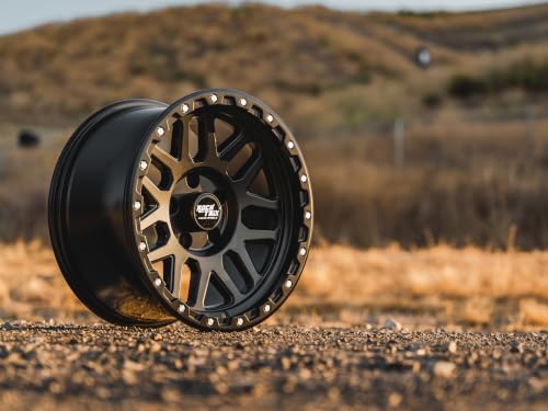 RockTrix RT110 18x9 Off-Road Wheels compatible with Toyota Tundra 2007-2021, Matte Black 5x150 Rims -12mm Offset for 33-35 Inch Tire Clearance, Fits Sequoia, Land Cruiser, And Fits Lexus LX570 - color: Matte Black, size: 18x9 -12mm offset