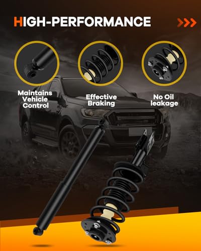 OCPTY Complete Struts Shock Absorbers for Chevrolet for Equinox 2007-2009 - size: 2 Front and 2 Rear Complete Struts