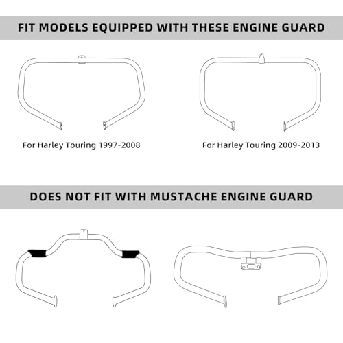 Chrome Vented Fairing Lower Kit Fit for Harley Touring 1983-2013