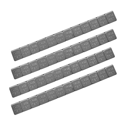 Wevdn 48 PCS 1/4 Oz Adhesive Backed Wheel Weights, 0.25 Ounce Stick on Wheel Weights with Easy Peel Tape, Low Profile Tire Balancing Weights for Cars ATVs SUVs Trucks Motorcycles - color: 48 PCS