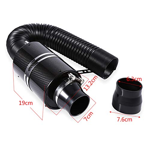 3 Inch Carbon Fibre Universal Cold Air Intake Kit