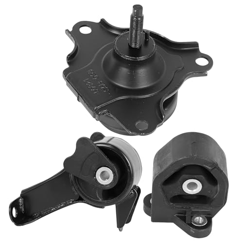 Engine Motor Mounts Set - Compatible with Honda Civic 2003 2004 2005 L4 1.3L, Replace# A4503 A6588, Set of 3 - size: Civic 03-05 1.3L