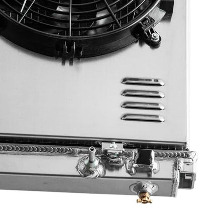 Aluminum Radiator + Shroud Fan + Relay Compatible with 2005-2018 Nissan Frontier Xterra Pathfinder 4.0L V6 2006 2007 2008 2009 2010 2011 2012 2013 2014 2015 2016 2017 Radiator