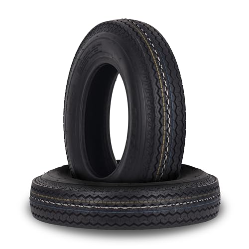 Deestone D901 Rib Highway Trailer, 5.30-12, 2 Tires, 8 Ply, Keychain - size: 5.30-12 8-Ply