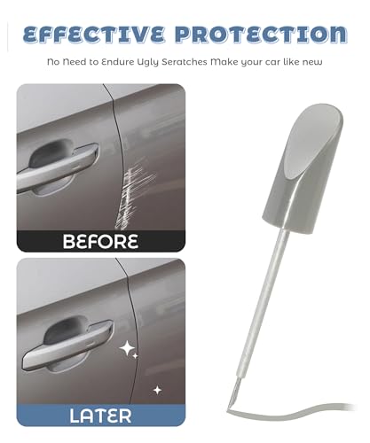 Car Paint Scratch Repair,Touch Up Paint for Cars,Car Accessories,Scratch Pens for Cars,Indoor and Outdoor Use,Easy & Quick Erase Automotive Scratches,Suitable for Most Trucks and SUVs (Silver) - color: Silver