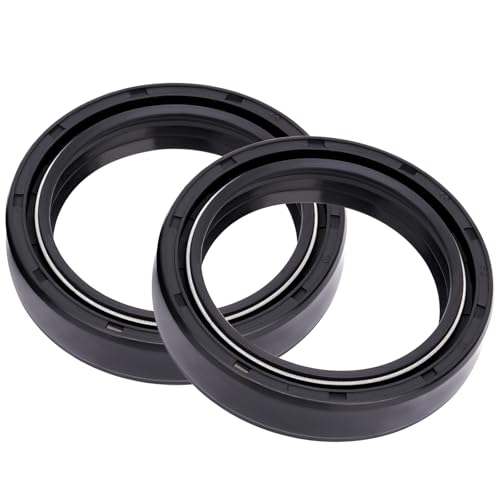 Road Passion 40x52x10mm Front Fork Oil Seal and Dust Seal Kit for Aprilia Scarabeo 400/500 2005-2007 /Red Rose 125 Custom 1995-1999 - color: Oil Seal