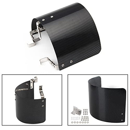 Protective Air Intake Heat Shield Wrap Heat-Insulation Air Filter Cover - size: Carbon Fiber