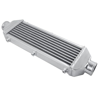 Universal Intercooler 24.5''x7.5''x2.8" Front Mount Intercooler 2.6'' Inlet and Outlet Aluminum Turbo Intercooler Direct Replacement for Any Turbo Charger system - size: 24.5''x7.5''x2.8" 2.6''