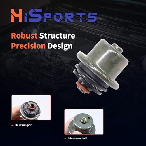 HiSport PR484 Fuel Pressure Regulator 55162 PR4020 - size: HSFPR484