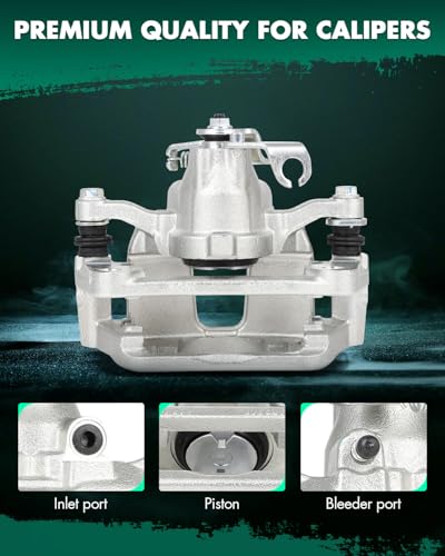 SCITOO Rear Left Disc Brake Caliper With Bracket 18B5399 Silver - size: Rear Driver[18B5399]
