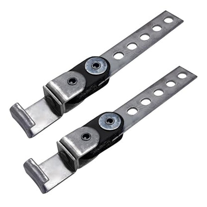 2 PCS Exhaust Hangers, Flexible Swivel Tailpipe Mount Open End Exhaust Bracket, Universal Heavy Duty Iron Tail Pipe Hanger for Most RVs SUVs Trucks, Car Accessories - color: Iron