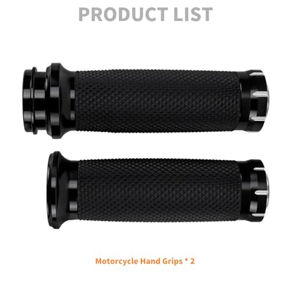 Electronic Throttle 1" Handlebar Grips for 25mm Handle Bars Universal Fit for Harley Softail Deluxe Breakout Low Rider Street Glide Road King Electra Glide Trike 2008-2025