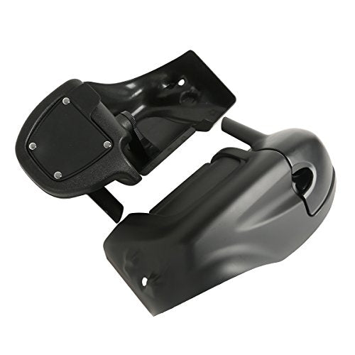 XFMT Lower Fairing Motorcycle Lower Vented Leg Fairing with Glove Box Fit For 1983-2013 Harley Touring Road King Street Glide Electra Glide Ultra Classic, Matte Black - color: Matte Black For Harley Touring '83-'13