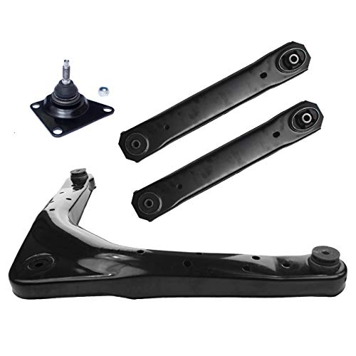 TUCAREST 4Pcs Rear Suspension Kit K641869 x2 K7450 522-476 Left Right Rear Control Arm Assembly Compatible With 1999 00 01 02 03 04 Je-ep Grand Cherokee Upper and Lower - size: 522-476 K7450 K641869 (99-04 Grand Cherokee,Rear)