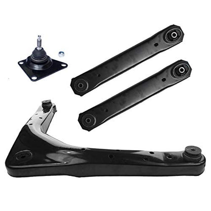 TUCAREST 4Pcs Rear Suspension Kit K641869 x2 K7450 522-476 Left Right Rear Control Arm Assembly Compatible With 1999 00 01 02 03 04 Je-ep Grand Cherokee Upper and Lower - size: 522-476 K7450 K641869 (99-04 Grand Cherokee,Rear)
