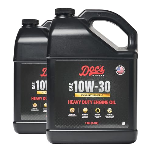 Doc's Diesel 10W-30 Full Synthetic Heavy Duty Oil, CK-4 Fuel Saver, 2 Gal - color: Full Synthetic 10W-30, size: 2-Gallons