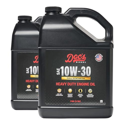 Doc's Diesel 10W-30 Full Synthetic Heavy Duty Oil, CK-4 Fuel Saver, 2 Gal - color: Full Synthetic 10W-30, size: 2-Gallons