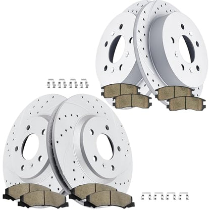 Acinoparts Front and Rear Brake Kit for 2006 2007 2008 2009 2010 Chevrolet - size: ABK5512655125