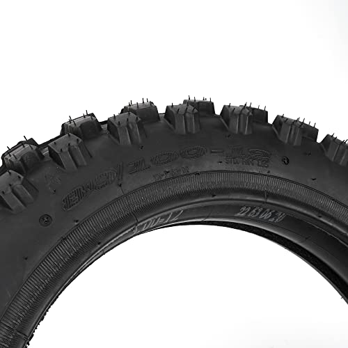 80/100-12 3.00-12 Rear Dirt Bike Tire and Inner Tube Set - size: 80/100-12