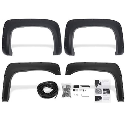 Pocket-Riveted Front & Rear Smooth Fender Flares 69" Short Bed