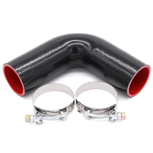 90 Degree Elbow Coupler Silicone Hose 4-Ply ID 2.25-inch(57mm) - size: 2.25 Inch