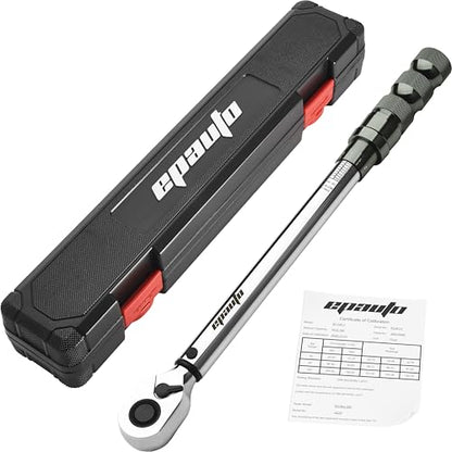 EPAuto 1/2-Inch Spring-Loaded Ring Locking Torque Wrench, 10~150 ft-lb - size: 1/2 Inch Drive (10-150 ft.-lb.) - Easy Lock Ring