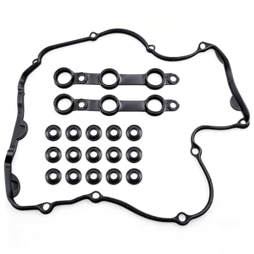 HiSport 11121726537 Valve Cover Gasket Set for 2.5L 2.8L 3.0L - color: SKVS50631R