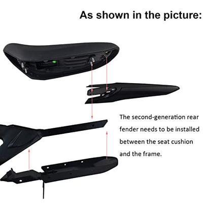 2nd Generation Modified Longer Rear Fender Fit to Sur-Ron Light Bee X And S. Streamlined Long Dirt Pit Mudguards Tail Guard for SURRON