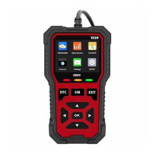 Upgraded Version of V519, V539 OBD2 Scanner, USB Powered Car Fault Code Reader, Engine Diagnosis Tool for OBD II Protocol Vehicles Since 1996, I/M Readiness, Battery Voltage Test