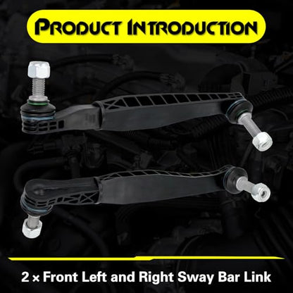 2PCS Front Stabilizer Sway Bar End Link, Compatible with 2016-2023 Chevrolet Camaro, 2014-2019 Cadillac CTS, 2013-2019 ATS, 2020-2023 CT5, 2020-2023 CT4, Replace# K750672, K750673