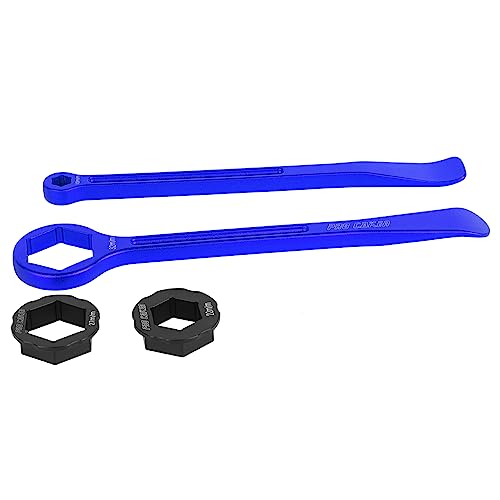 10MM/0.39'' 12MM/0.47'' 22MM/0.87'' 27MM/1.06'' 32MM/1.26'' Universal Motorcycle Tire Iron Set Changing Tool Kit Combo Levers Set Tire Repair Tool for Hex Wrench Spanner Head - color: 12mm--blue