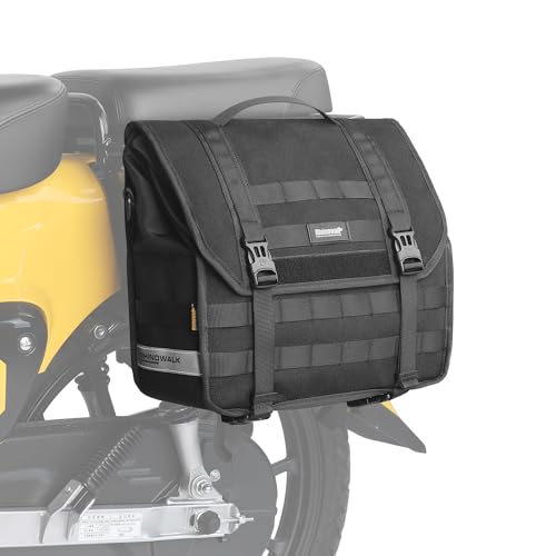Rhinowalk Motorcycle Saddlebags, Waterproof Saddlebags, Quick Release 13L Single Side Hanging Bag Motorcycle Accessories - size: 13L