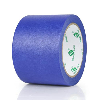 BOMEI PACK Wide Blue Painters Tape 3 Inches x 30 Yards, 3D Tape, 3D Printing Tape for Laser Cutting, 21-Day Clean Removal Wide Masking Tape - color: Blue