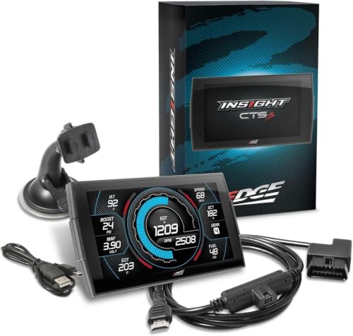5 Inch OBD2 Digital Gauge Monitor, Touchscreen Vehicle Performance Monitor and Diagnostic Scanner for Diesel and Gas Trucks, Real-Time Engine Data Display