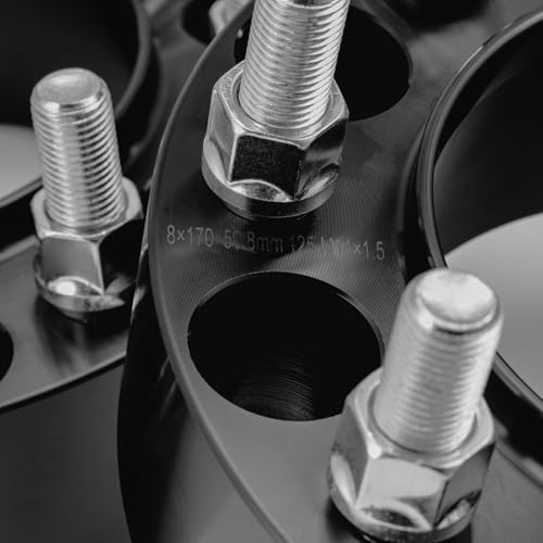Wheel Spacers 2inch, 8x170mm, CB 125mm Compatible with 2003-2025 F250 F350 Super Duty (with Inner Lip/Hub-Centric)