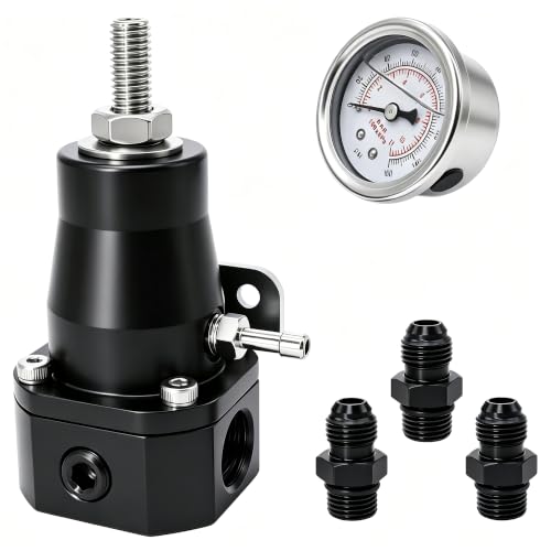 Adjustable EFI Fuel Pressure Regulator Kit 14-36PSI - style: 30-70 PSI