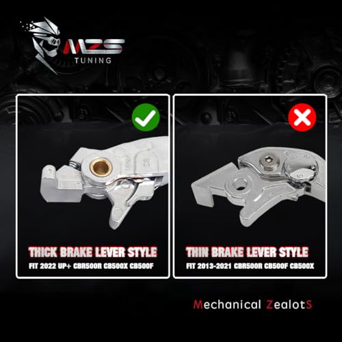 MZS Black Motorcycle Brake Clutch Levers Adjustable Short CNC Set - color: Black, size: CBR 600/Rebel 300 500/Fury/Shadow 750/CBR500R