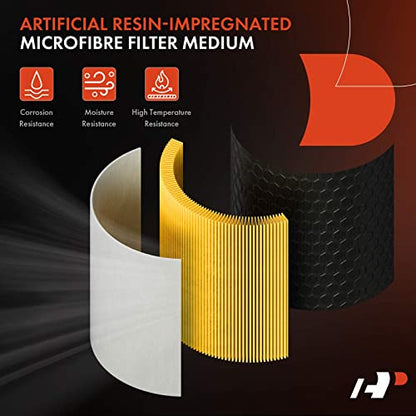 A-Premium Engine Air Filter Compatible with Chevrolet, GMC, Buick, Cadillac
