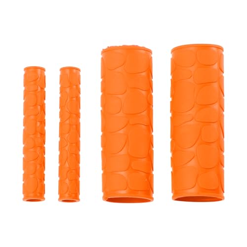1 1/8" / 29mm 1 1/8" / 29mm Motorcycle Hand Grip Cover Kit Non Slip Rubber Handlebar Grips for Motorcycle Scooter Bicycle ATV Orange 1 Set - color: Orange