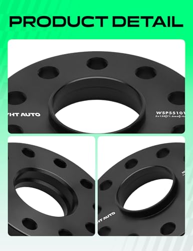 YHTAUTO 5x130 Hub Centric Wheel Spacers 15 mm for Audi, Porsche, Volkswagen - size: 15 MM Thickness, style: 4 PCS