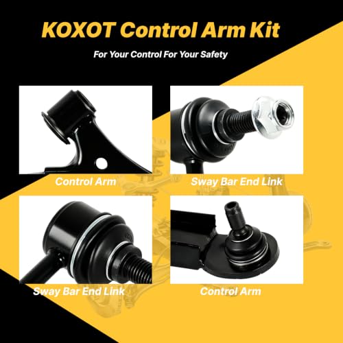 4pc Front Lower Control Arm Ball Joint Stabilizer Sway Bar Link Assembly Compatible with Ford Mustang 2010 2011 2012 2013 2014#OE K622155 K622156 K80899 - size: 4PC-14 Mustang GT&10-14 Mustang&More