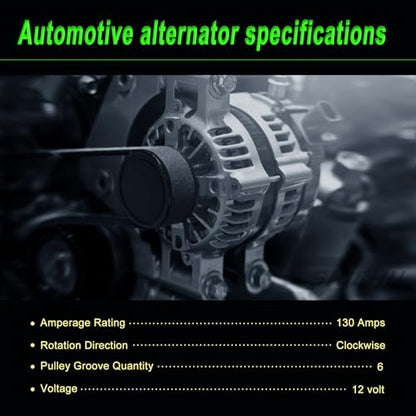 Alternator Compatible with 2008-2012 Accord 10 Accord Crosstour 3.5L - size: 2008-2012 Accord