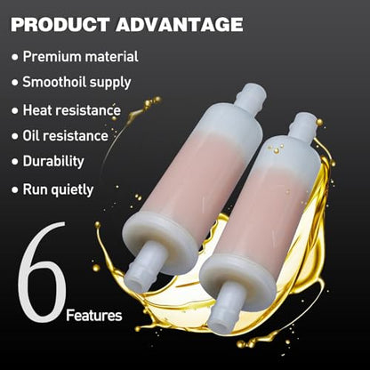 2PCS 3/8" Inline Fuel Filter for Sierra 18-7831 OMC Johnson Evinrude 398319