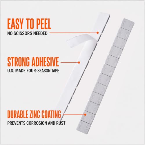 A A IN (576PCS 1/4oz, 0.25oz Adhesive Stick on Wheel Weights - size: 0.25OZ-576PCS