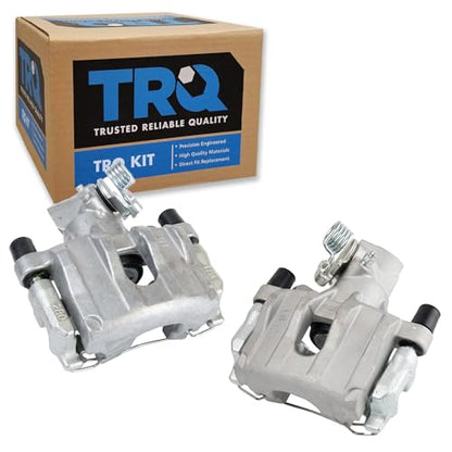 TRQ Rear Brake Caliper Set Zinc Coated Brackets Hardware - color: Replacement, size: CLA34786