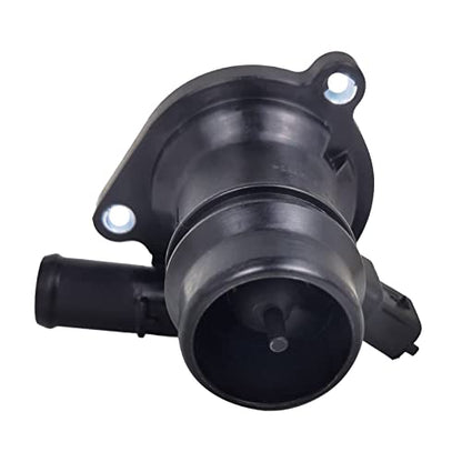Engine Coolant Thermostat Housing Assembly, Compatible with Buick Encore 2013-2020 Chevy Cruze 2011-2016 OE 55579010 25200455 131-180 - color: Black-New