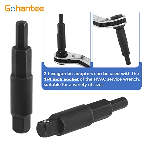 gohantee Hvac Service Wrench Tools Air Conditioner Valve Ratchet Wrench