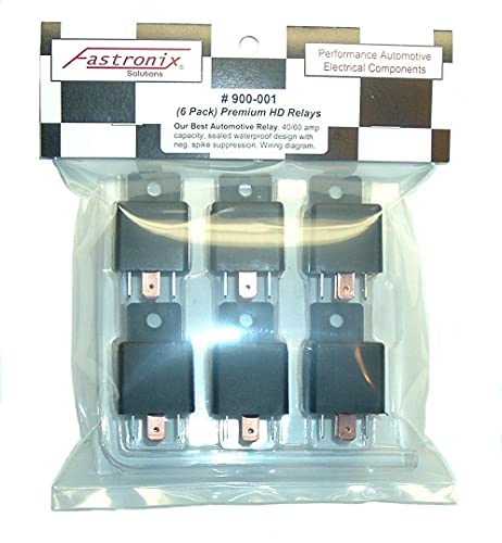 Fastronix 40/60A Waterproof Relay 6 Pack - size: 6 Relay Pack